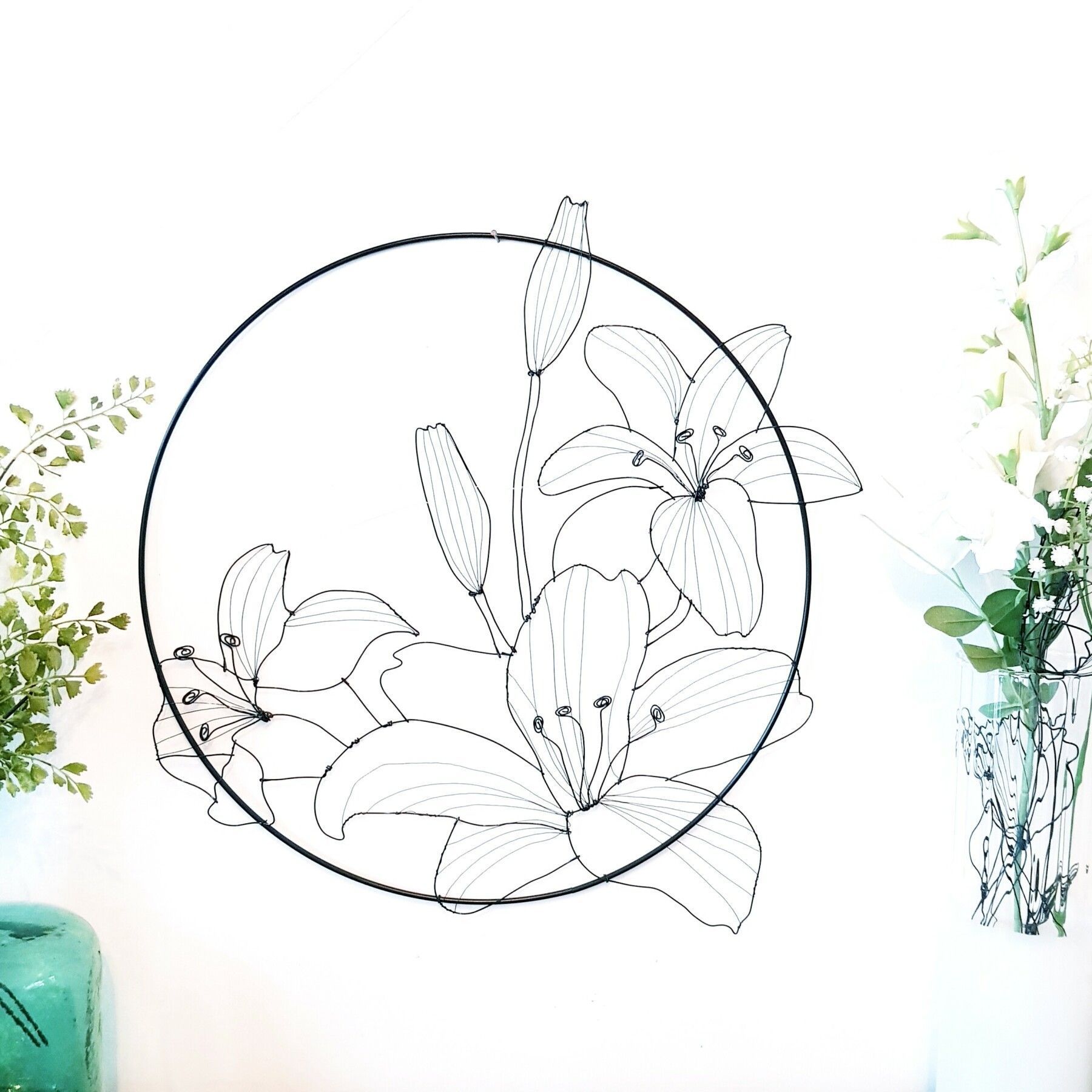 Sticker muraux ZEN - Sticker mural Tour de galets avec sakura fleurs