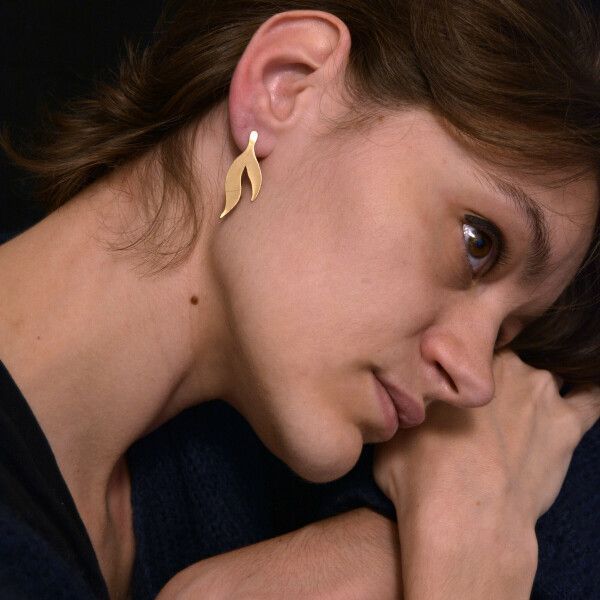 Boucles d'oreilles pendantes – Finition palladium