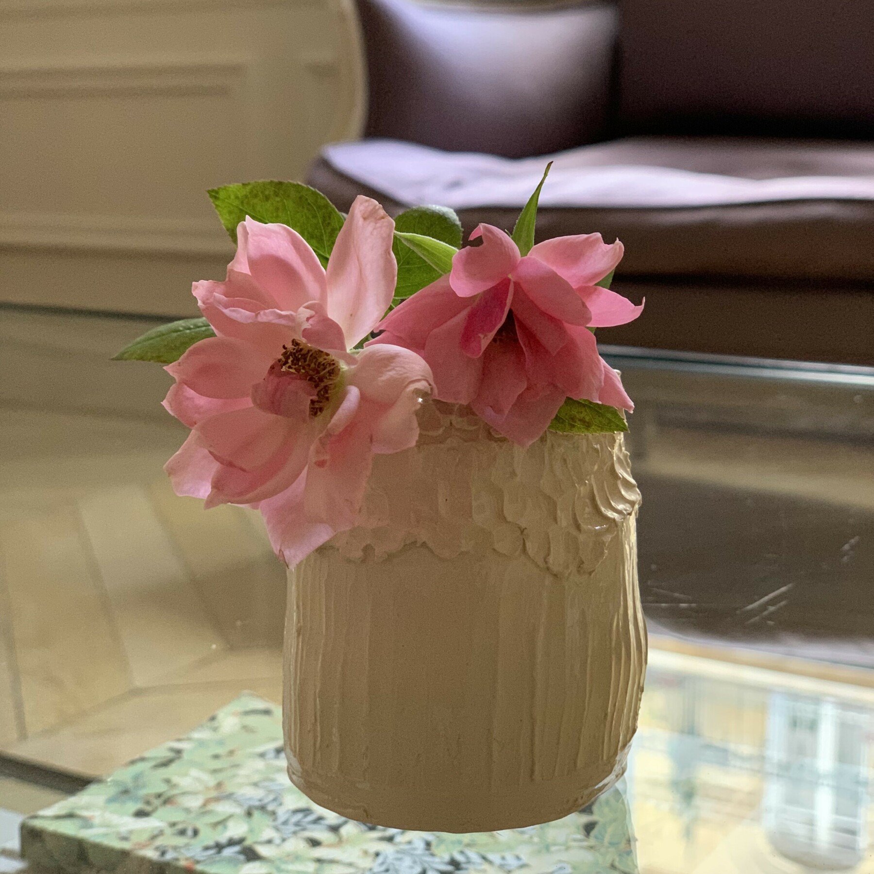 Coupelle mandala fleur de vie rose violette - Un grand marché